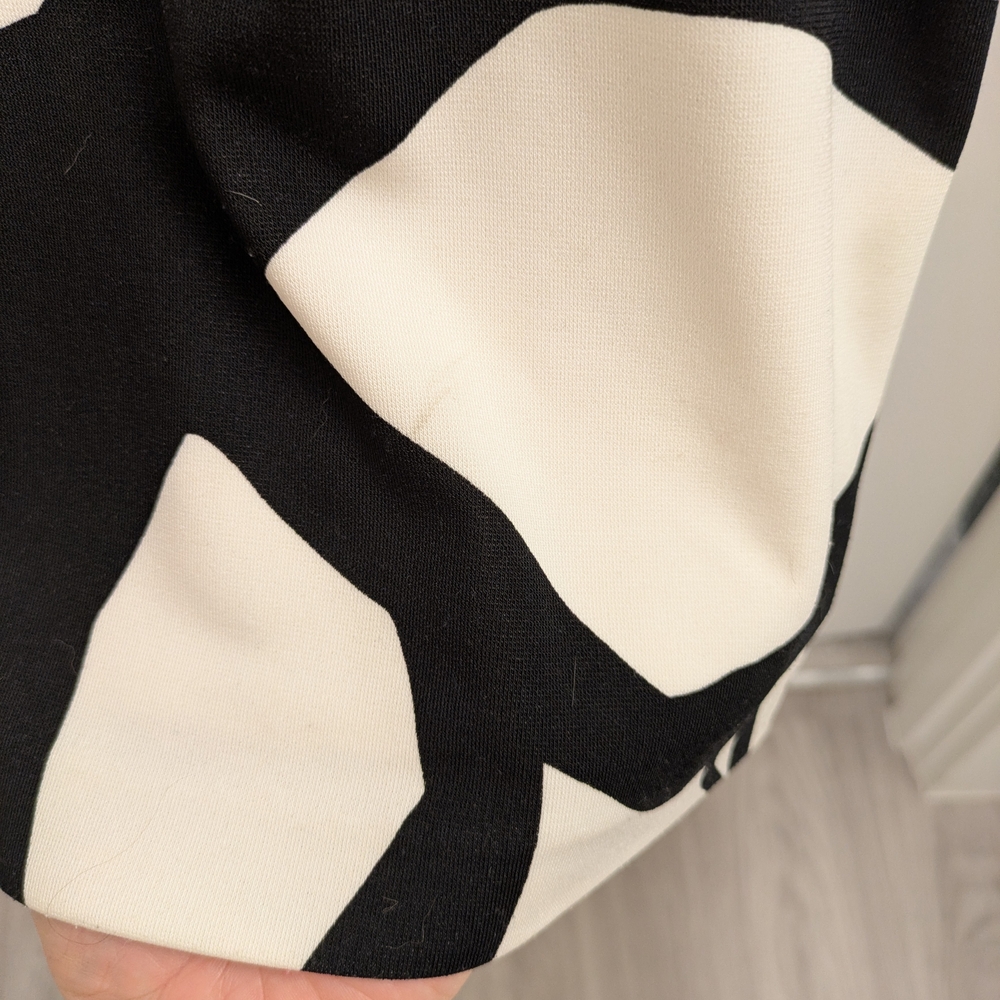 Muse Black and Pink Abstract Midi Dress - Picture 7 of 7